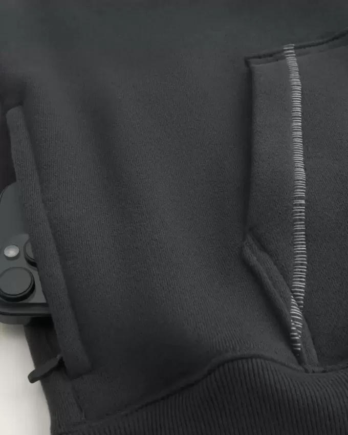 Boxy Contrast Stitch Hoodie Boxy Contrast Stitch Hoodie