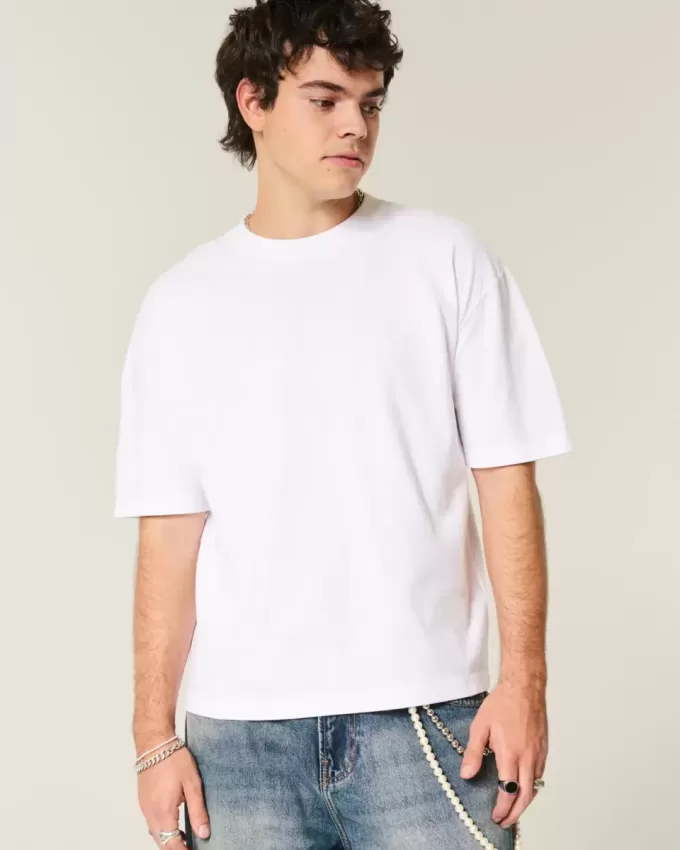Boxy Crop Heavyweight Crew T-Shirt Boxy Crop Heavyweight Crew T-Shirt