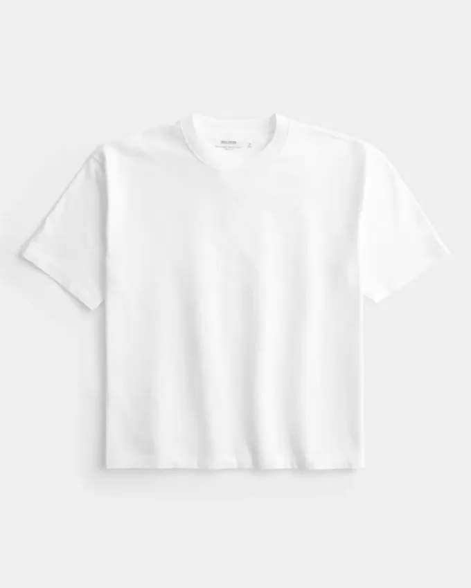 Boxy Crop Heavyweight Crew T-Shirt Boxy Crop Heavyweight Crew T-Shirt
