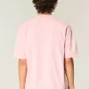 Boxy Crop Heavyweight Washed Crew T-Shirt