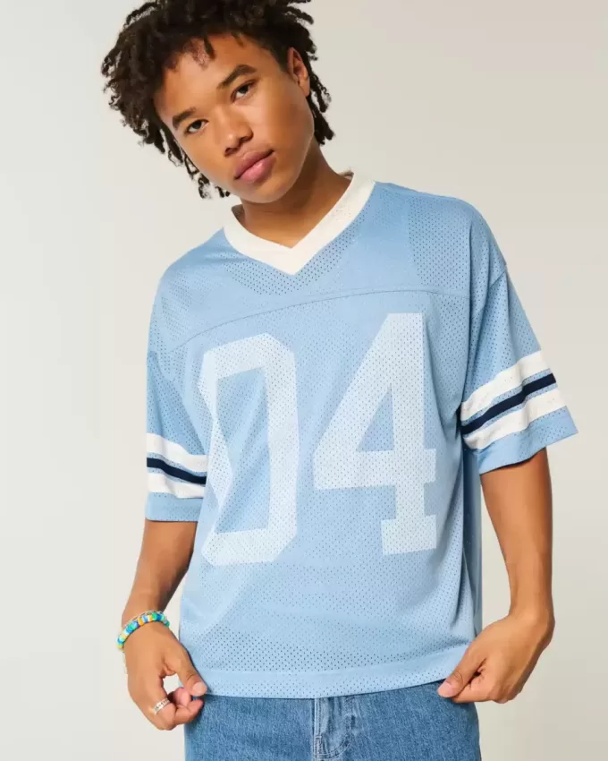 Boxy Crop Number Graphic Jersey Boxy Crop Number Graphic Jersey