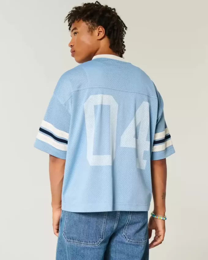 Boxy Crop Number Graphic Jersey Boxy Crop Number Graphic Jersey