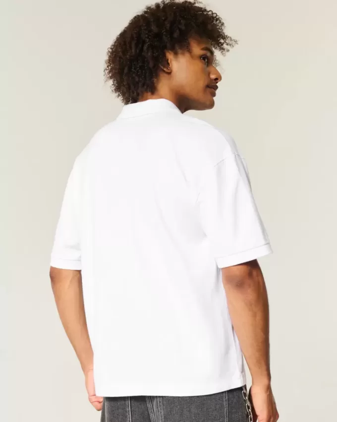 Boxy Crop Polo Boxy Crop Polo