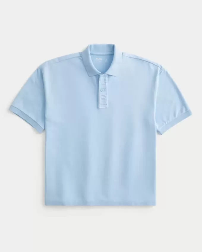 Boxy Crop Polo Boxy Crop Polo
