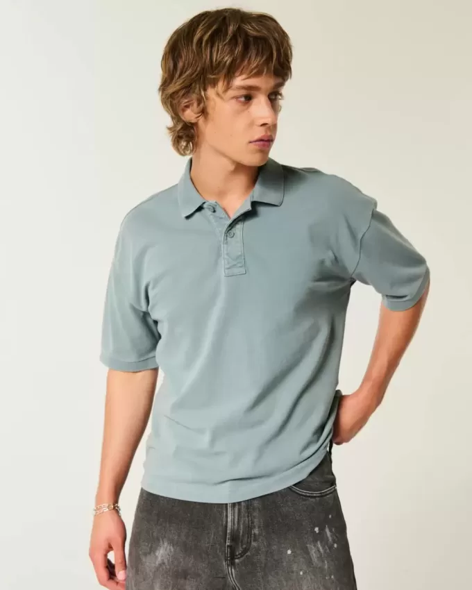 Boxy Crop Polo Boxy Crop Polo