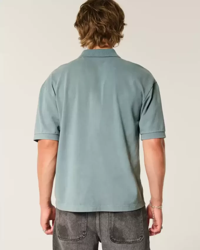 Boxy Crop Polo Boxy Crop Polo