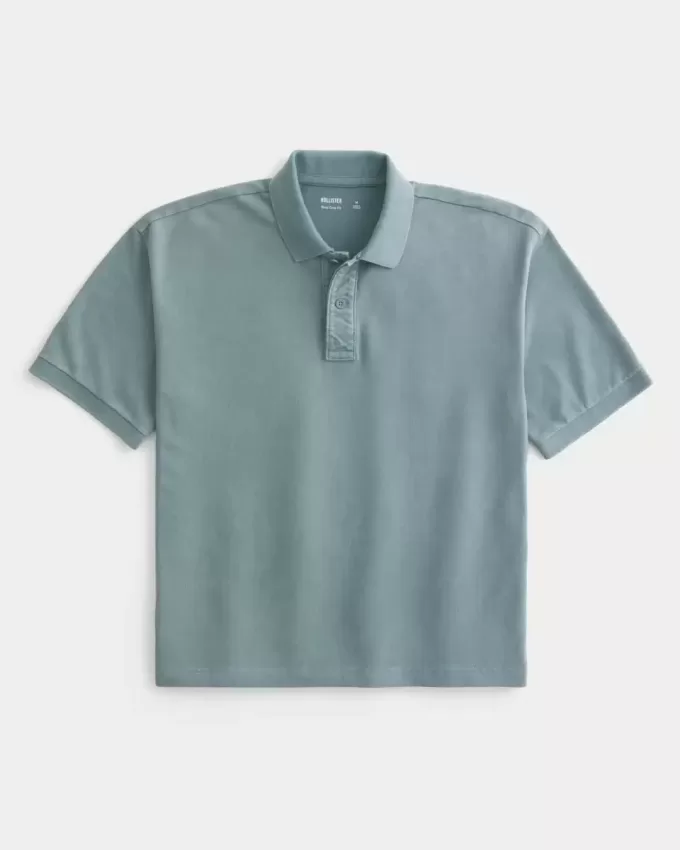 Boxy Crop Polo Boxy Crop Polo