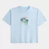 Boxy Crop SpongeBob SquarePants Graphic Tee Boxy Crop SpongeBob SquarePants Graphic Tee