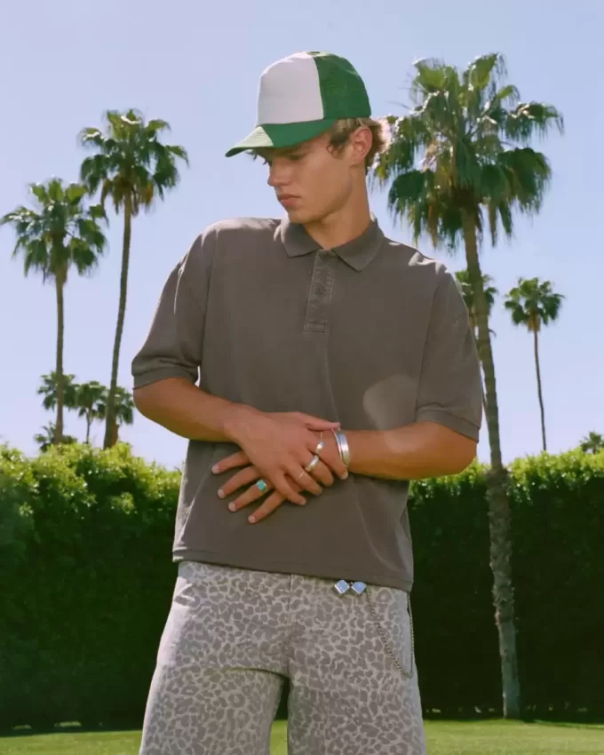 Boxy Crop Washed Polo Boxy Crop Washed Polo