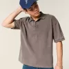 Boxy Crop Washed Polo Boxy Crop Washed Polo