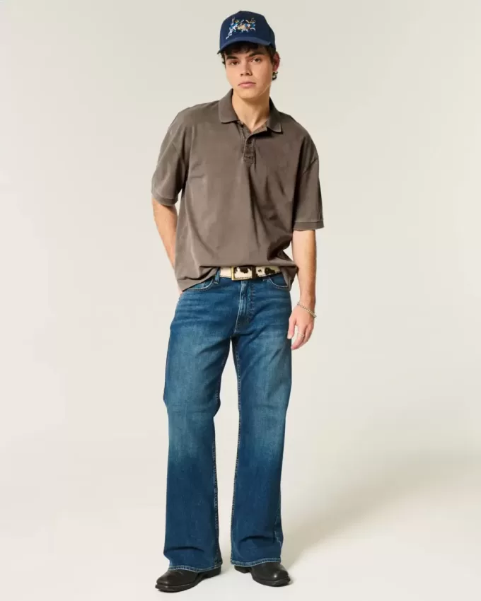 Boxy Crop Washed Polo Boxy Crop Washed Polo