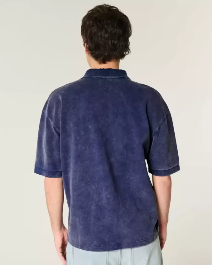 Boxy Crop Washed Polo Boxy Crop Washed Polo