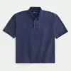 Boxy Crop Washed Polo Boxy Crop Washed Polo