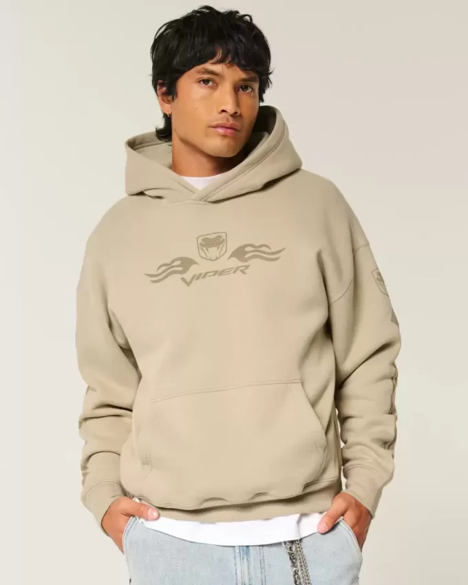 Boxy Dodge Viper Graphic Hoodie Boxy Dodge Viper Graphic Hoodie