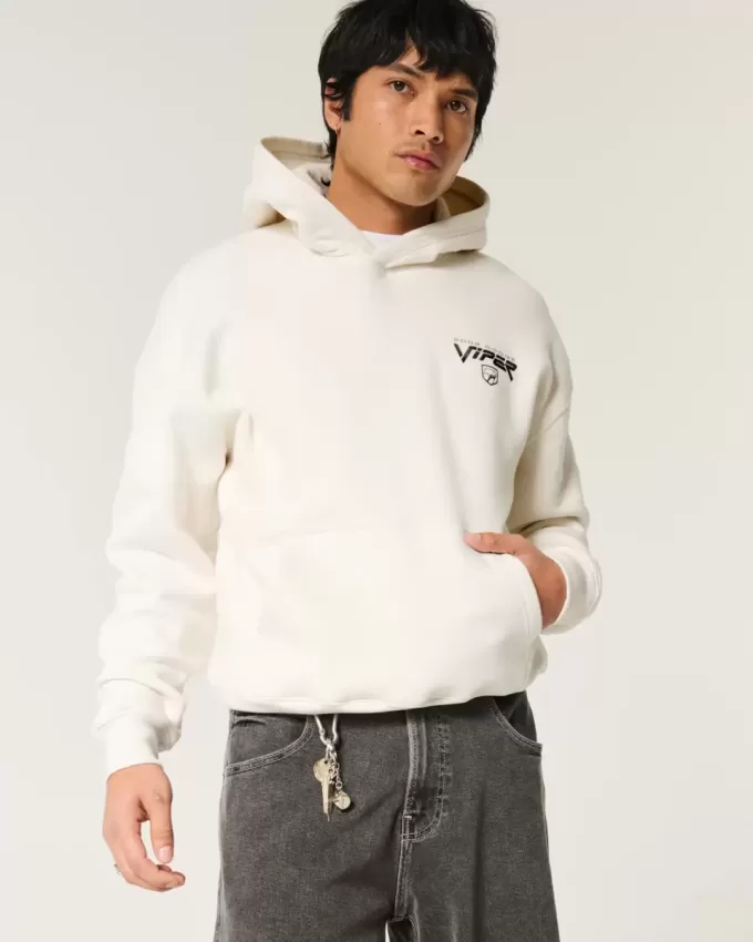 Boxy Dodge Viper Graphic Hoodie Boxy Dodge Viper Graphic Hoodie