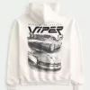 Boxy Dodge Viper Graphic Hoodie Boxy Dodge Viper Graphic Hoodie