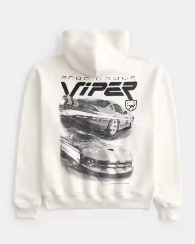 Boxy Dodge Viper Graphic Hoodie Boxy Dodge Viper Graphic Hoodie