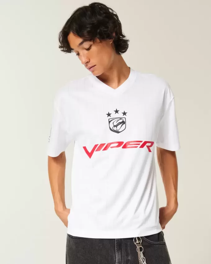 Boxy Dodge Viper Graphic Soccer Jersey Boxy Dodge Viper Graphic Soccer Jersey