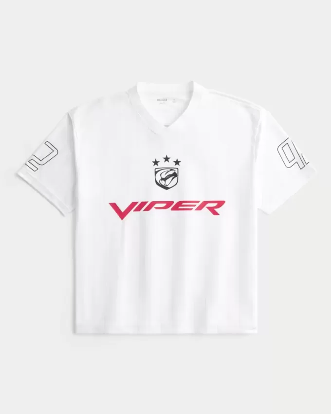 Boxy Dodge Viper Graphic Soccer Jersey Boxy Dodge Viper Graphic Soccer Jersey