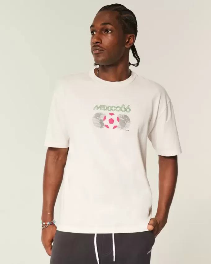 Boxy FIFA World Cup Mexico 1986 Graphic Tee Boxy FIFA World Cup Mexico 1986 Graphic Tee