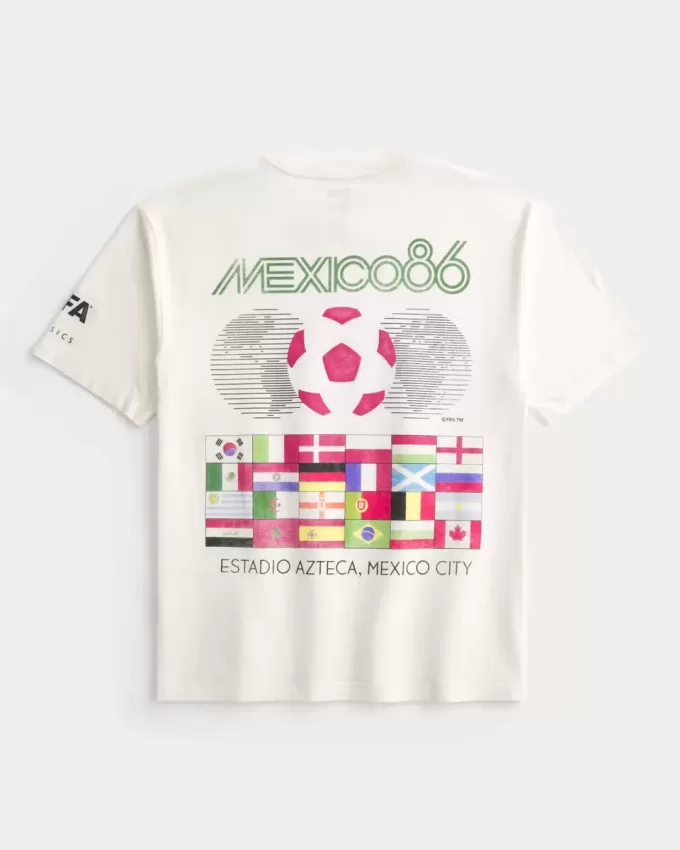Boxy FIFA World Cup Mexico 1986 Graphic Tee Boxy FIFA World Cup Mexico 1986 Graphic Tee
