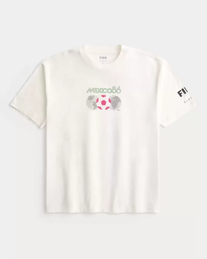 Boxy FIFA World Cup Mexico 1986 Graphic Tee Boxy FIFA World Cup Mexico 1986 Graphic Tee