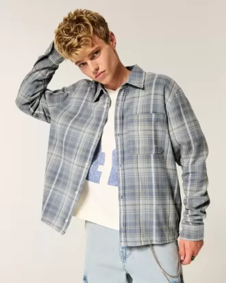 Boxy Flannel Shirt