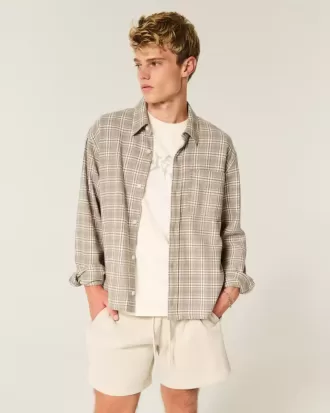Boxy Flannel Shirt