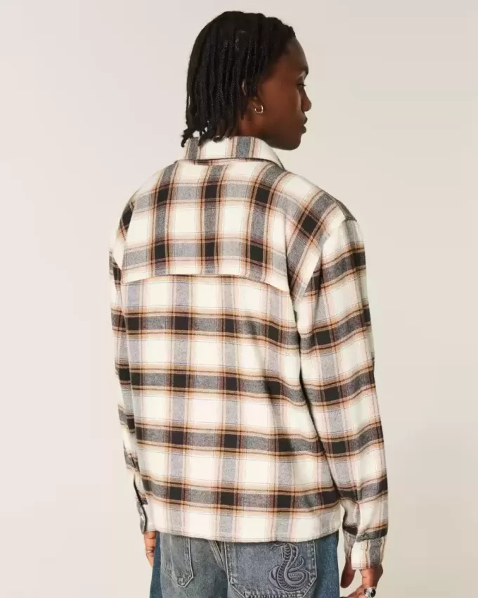 Boxy Flannel Shirt