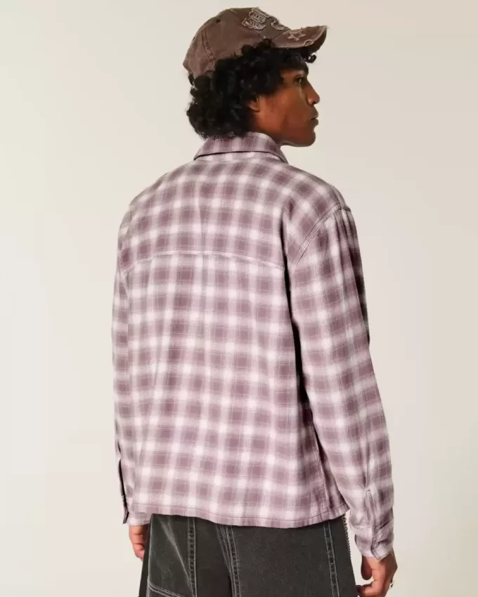 Boxy Flannel Shirt