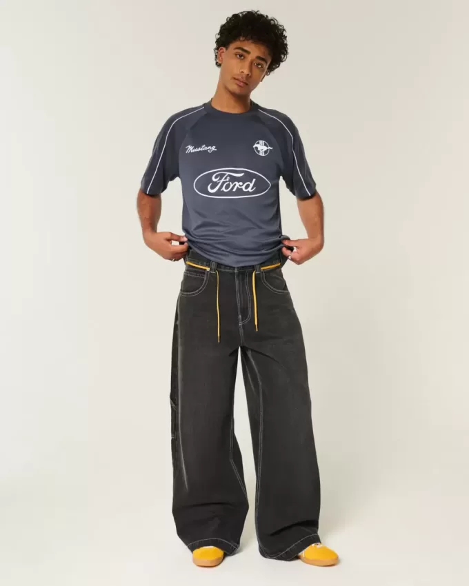 Boxy Ford Mustang Graphic Soccer Jersey