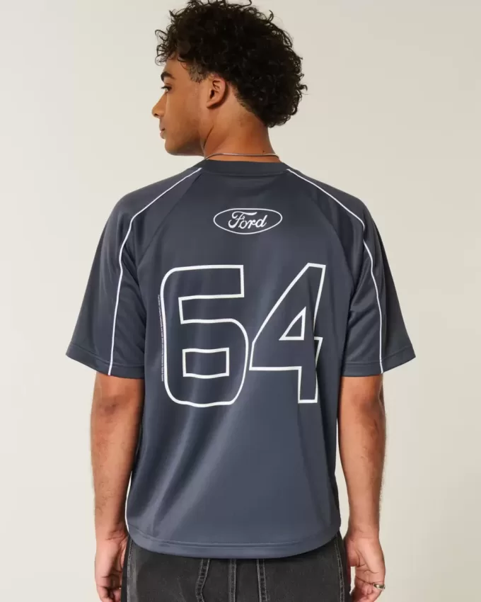 Boxy Ford Mustang Graphic Soccer Jersey