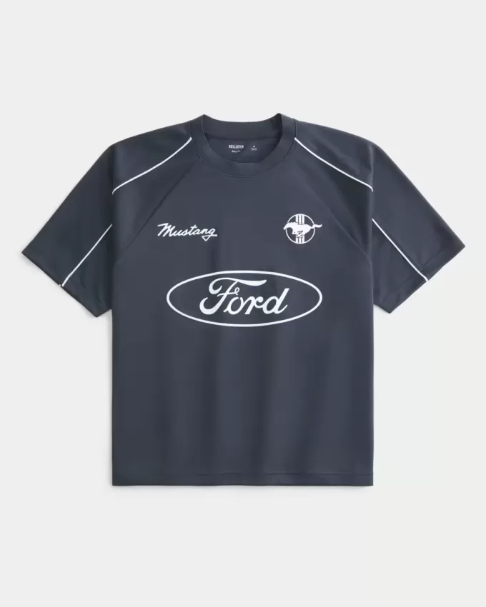 Boxy Ford Mustang Graphic Soccer Jersey