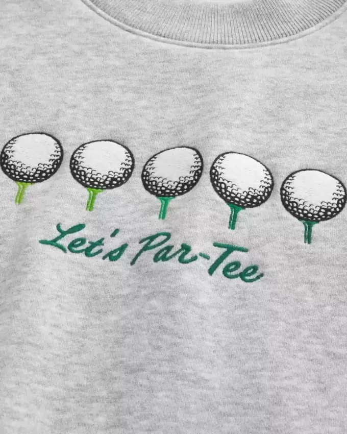 Boxy Golf Graphic Crew Sweatshirt Boxy Golf Graphic Crew Sweatshirt