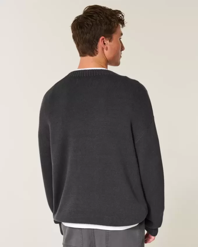 Boxy Graphic Crew Sweater Boxy Graphic Crew Sweater