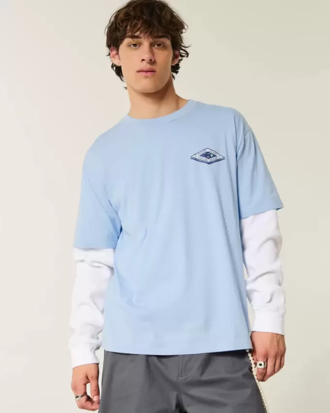 Boxy Hawaii Surf Graphic Tee