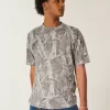 Boxy Heavyweight Camo Crew T-Shirt