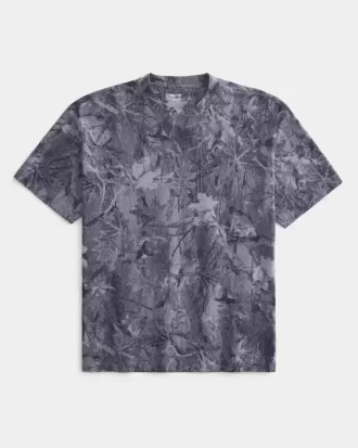 Boxy Heavyweight Camo Crew T-Shirt