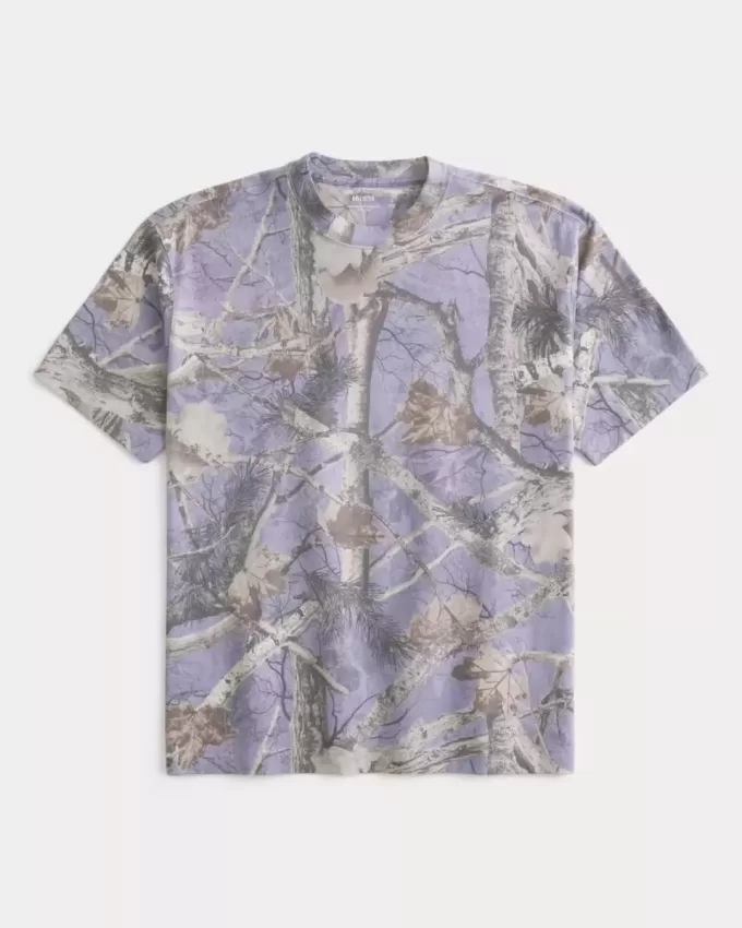 Boxy Heavyweight Camo Crew T-Shirt Boxy Heavyweight Camo Crew T-Shirt