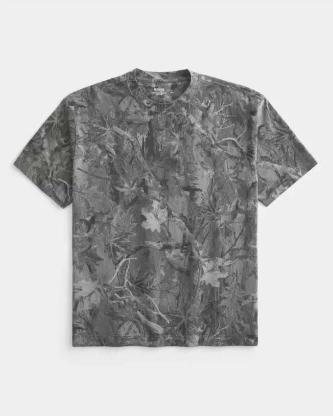 Boxy Heavyweight Camo Crew T-Shirt Boxy Heavyweight Camo Crew T-Shirt