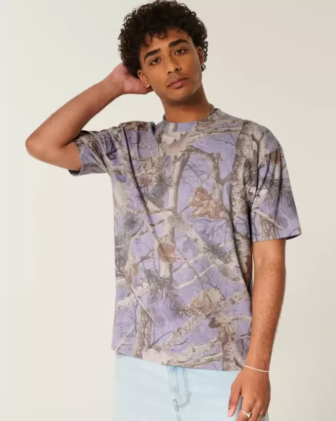 Boxy Heavyweight Camo Crew T-Shirt Boxy Heavyweight Camo Crew T-Shirt