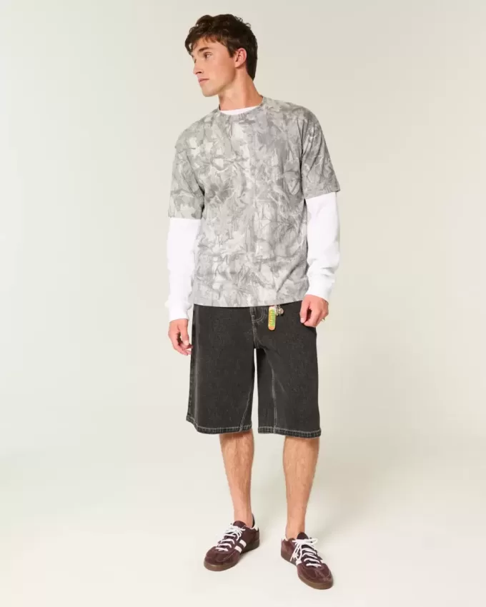 Boxy Heavyweight Camo Crew T-Shirt Boxy Heavyweight Camo Crew T-Shirt