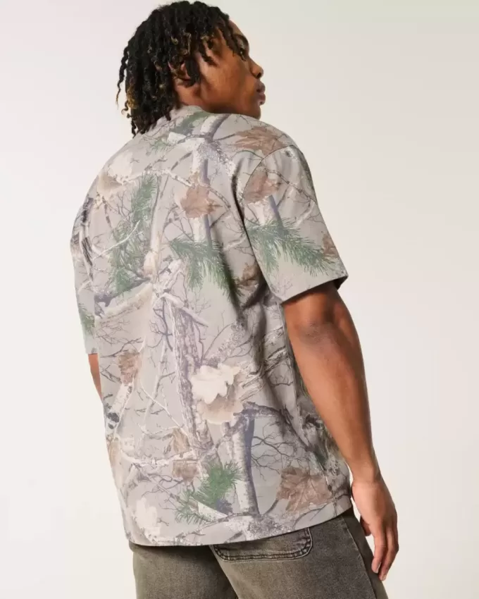 Boxy Heavyweight Camo Crew T-Shirt Boxy Heavyweight Camo Crew T-Shirt