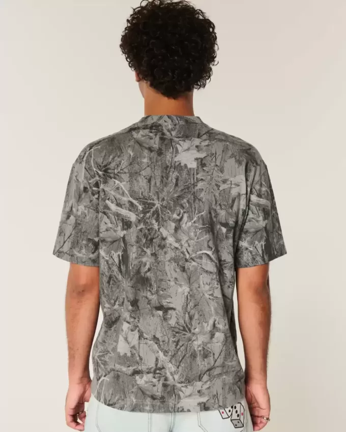 Boxy Heavyweight Camo Crew T-Shirt Boxy Heavyweight Camo Crew T-Shirt