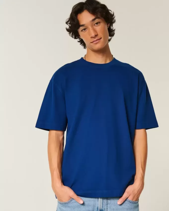 Boxy Heavyweight Cotton Crew T-Shirt Boxy Heavyweight Cotton Crew T-Shirt