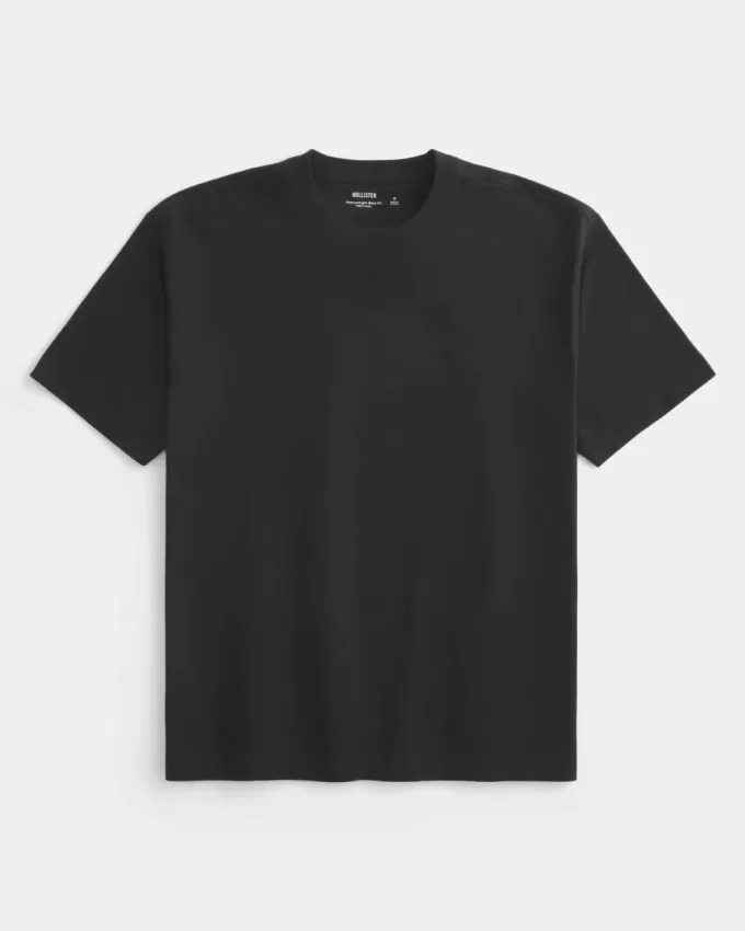 Boxy Heavyweight Cotton Crew T-Shirt Boxy Heavyweight Cotton Crew T-Shirt