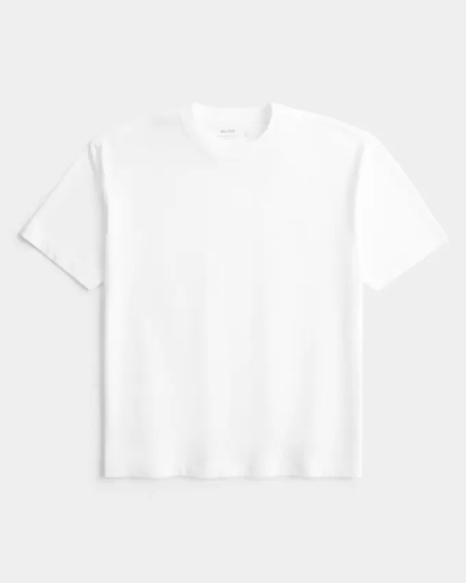 Boxy Heavyweight Cotton Crew T-Shirt Boxy Heavyweight Cotton Crew T-Shirt