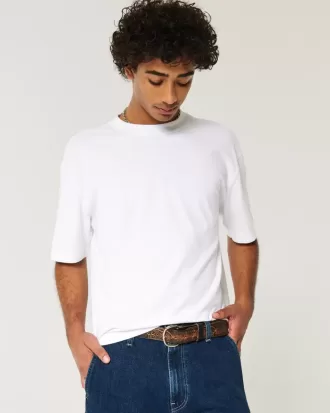Boxy Heavyweight Crop Crew T-Shirt