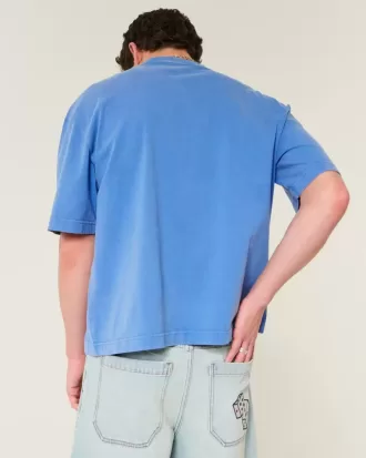 Boxy Heavyweight Crop Washed Crew T-Shirt