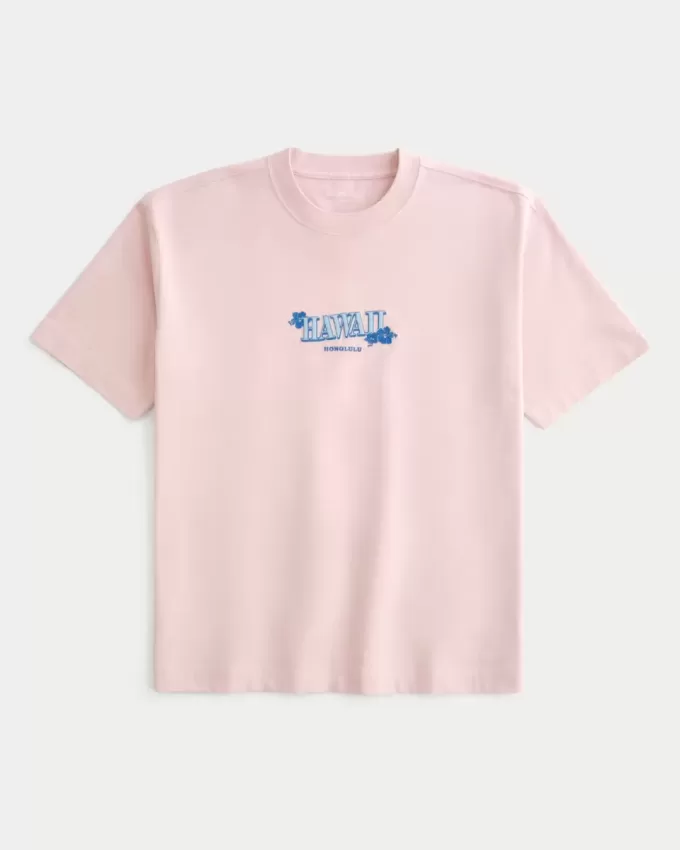 Boxy Heavyweight Hawaii Graphic Tee